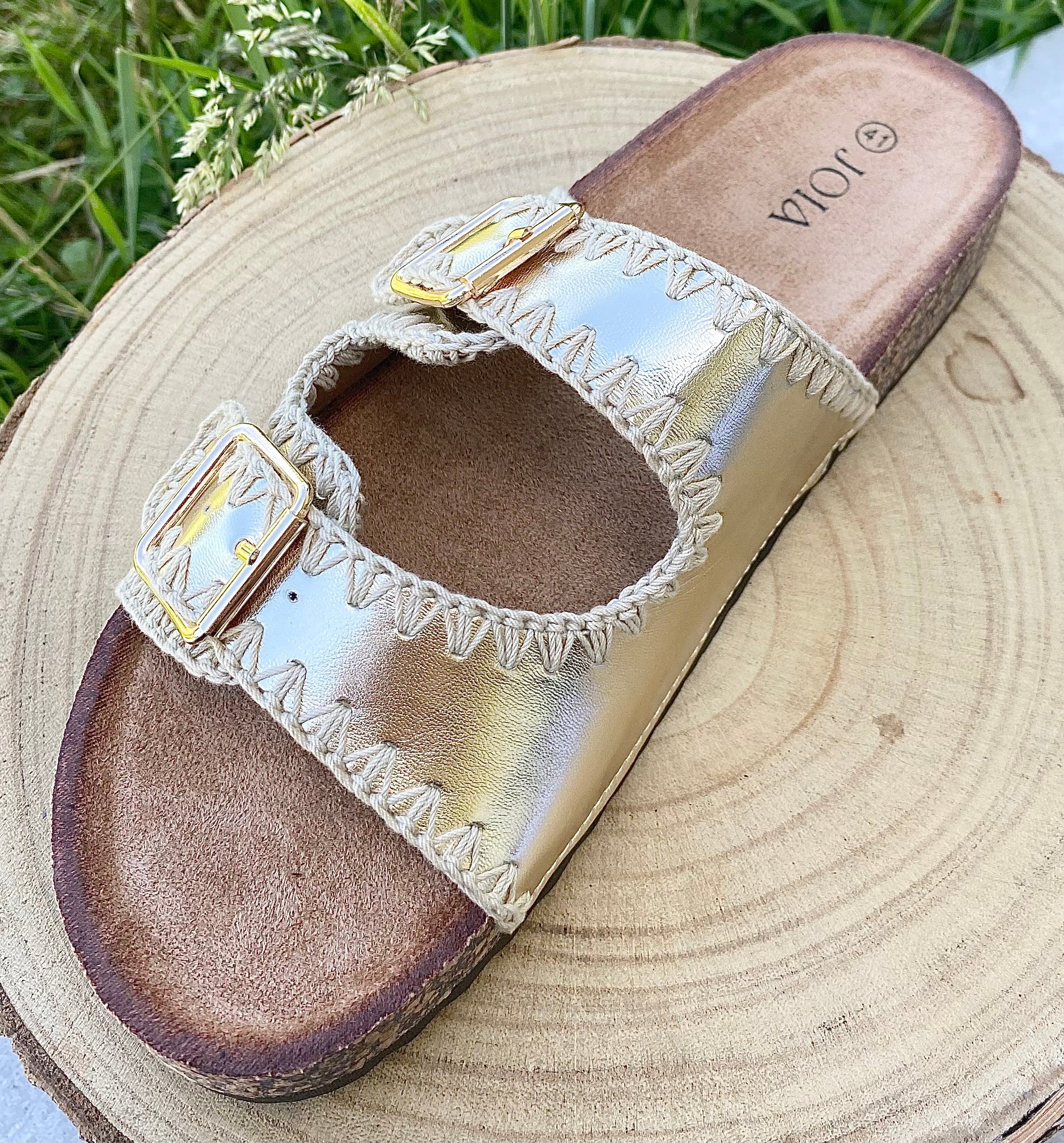 Sandales doré
