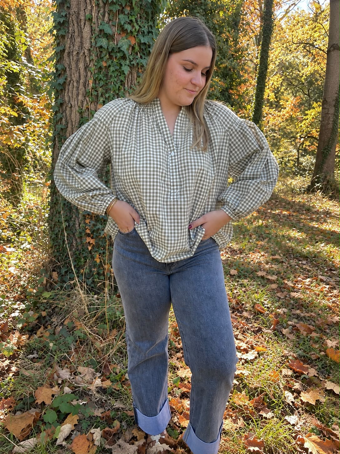 BLOUSE OPHELIE KAKI