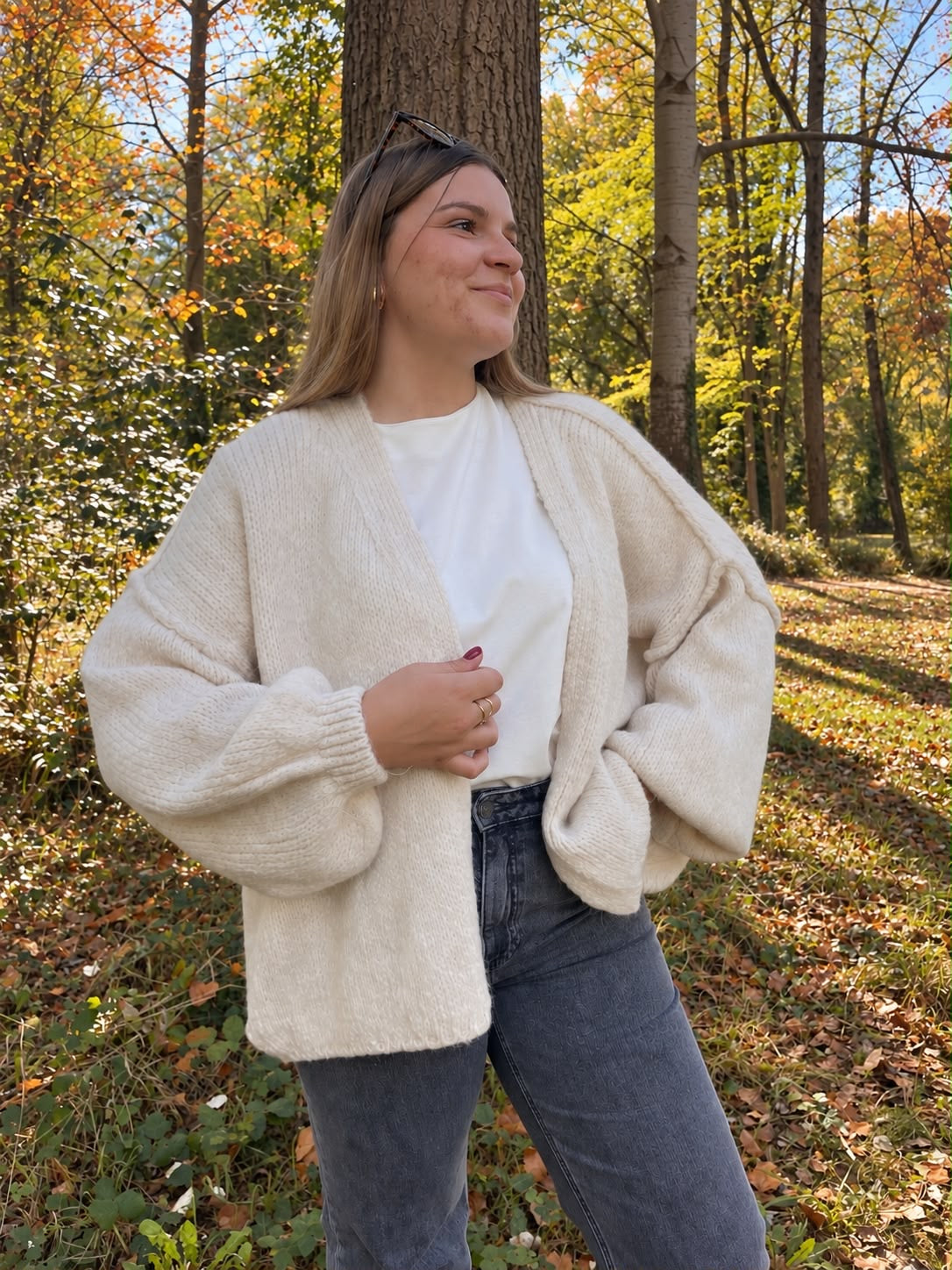 GILET ANAIS ECRU